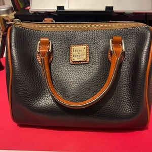 Dooney and Bourke Black and Tan Small Crossbody